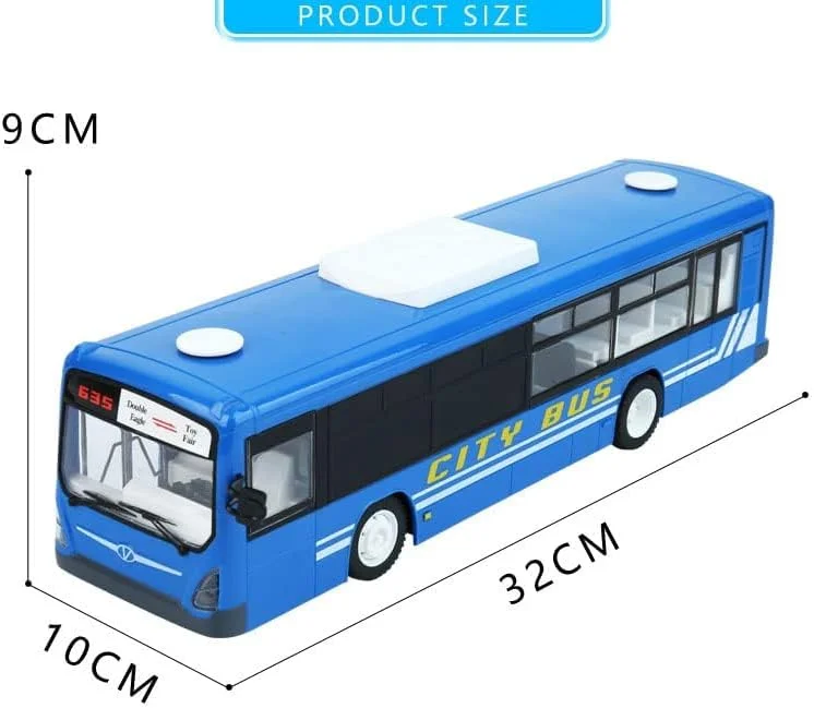 اتوبوس کنترلی SOWOFA مدل E635-003، اتوبوس اسباب بازی شهری با قابلیت باز شدن خودکار درب ها با یک دکمه، دارای چراغ های جلو و عقب و صدا، مناسب برای کودکان 3 سال به بالا اتوبوس کنترلی SOWOFA مدل E635-003، اتوبوس اسباب بازی شهری با قابلیت باز شدن خودکار درب ها با یک دکمه، دارای چراغ های جلو و عقب و صدا، مناسب برای کودکان 3 سال به بالا