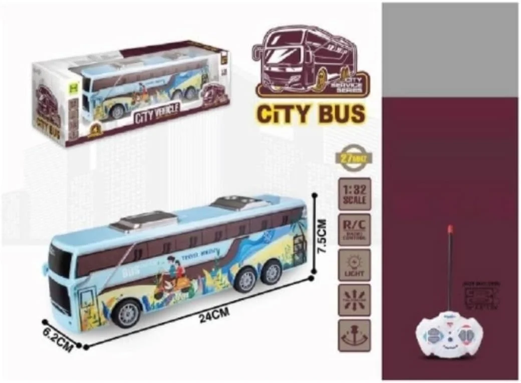 اتوبوس شهری کنترلی کودک - وسیله نقلیه شهری برای کودکان مقیاس 1:32