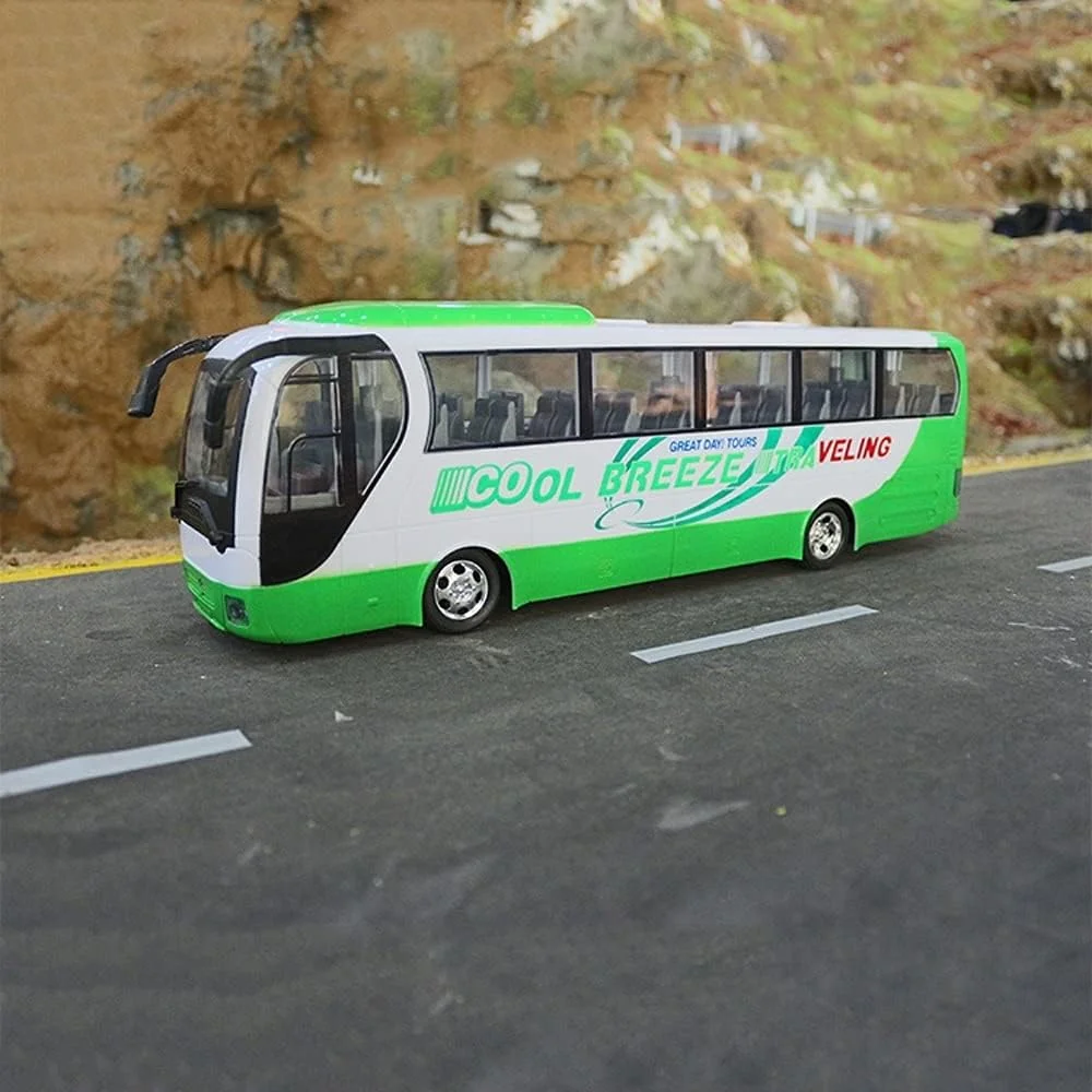 ماشین بازی کنترلی، مدل اتوبوس شهری، ماشین کنترلی با سرعت بالا، کامیون آفرود چراغ دار و صدا دار، مناسب پسران، کودکان و بزرگسالان