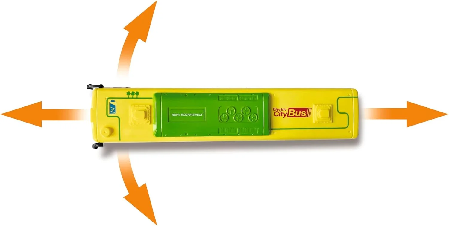 اتوبوس شهری الکتریکی کارسون 500404282 2.4 گیگاهرتز 100% RTR - 100% آماده حرکت، اتوبوس اسباب بازی، ماشین اسباب بازی، ماشین کنترل از راه دور، برای کودکان از 8 سال، زمان رانندگی تقریباً 60 دقیقه، رنگارنگ