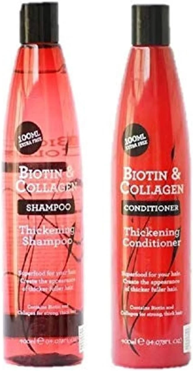 شامپو ضخیم کننده مو با بیوتین و کلاژن Xpel، ۴۰۰ میلی لیتر و نرم کننده مو با بیوتین و کلاژن، ۴۰۰ میلی لیتر شامپو ضخیم کننده مو با بیوتین و کلاژن Xpel، ۴۰۰ میلی لیتر و نرم کننده مو با بیوتین و کلاژن، ۴۰۰ میلی لیتر