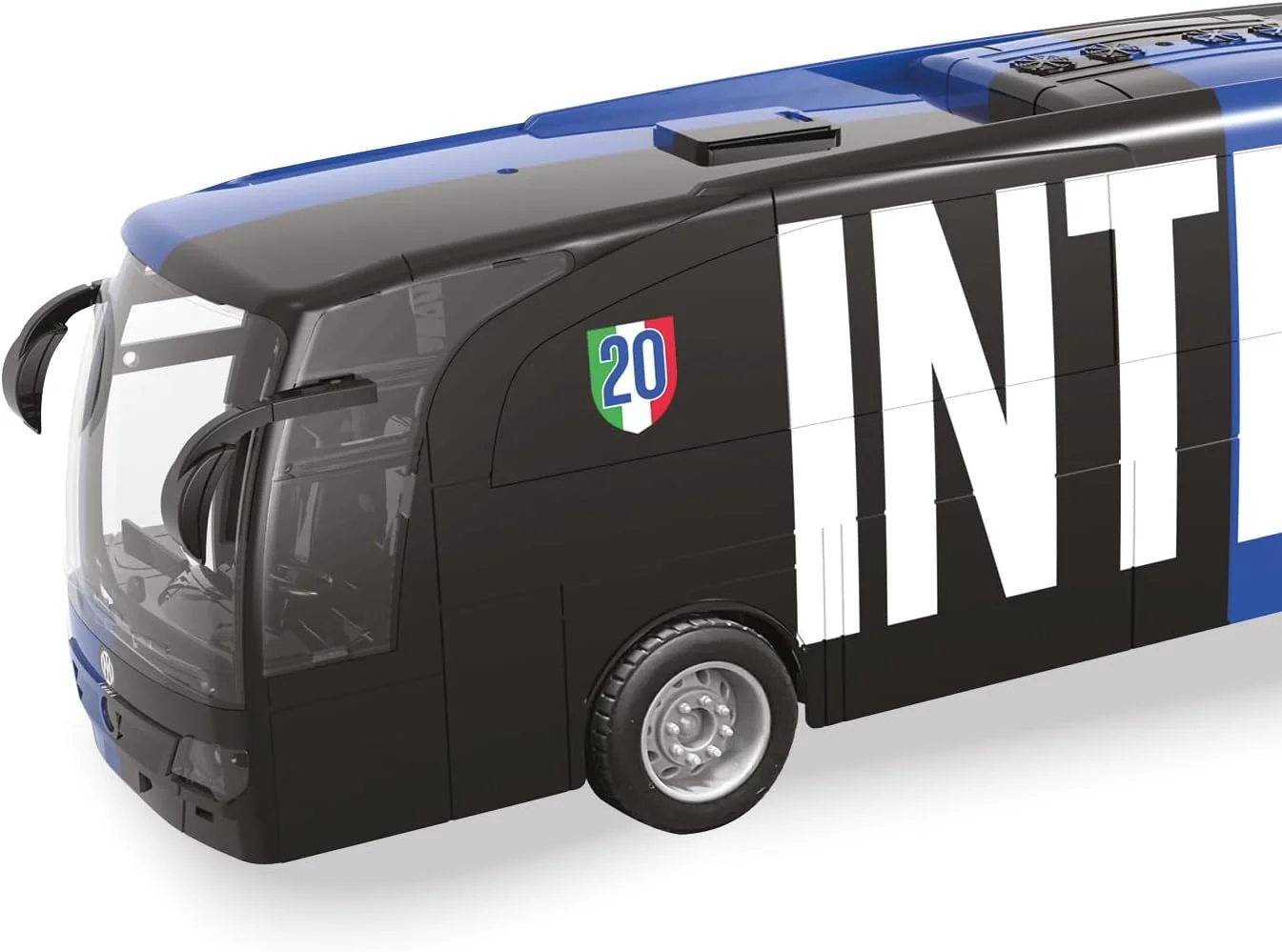 اتوبوس اینتر مدل Mondo Motors - کنترل از راه دور، مدل 33 سانتی متر، شامل بسته باتری های قابل شارژ، ماشین اسباب بازی برای کودکان، 63856