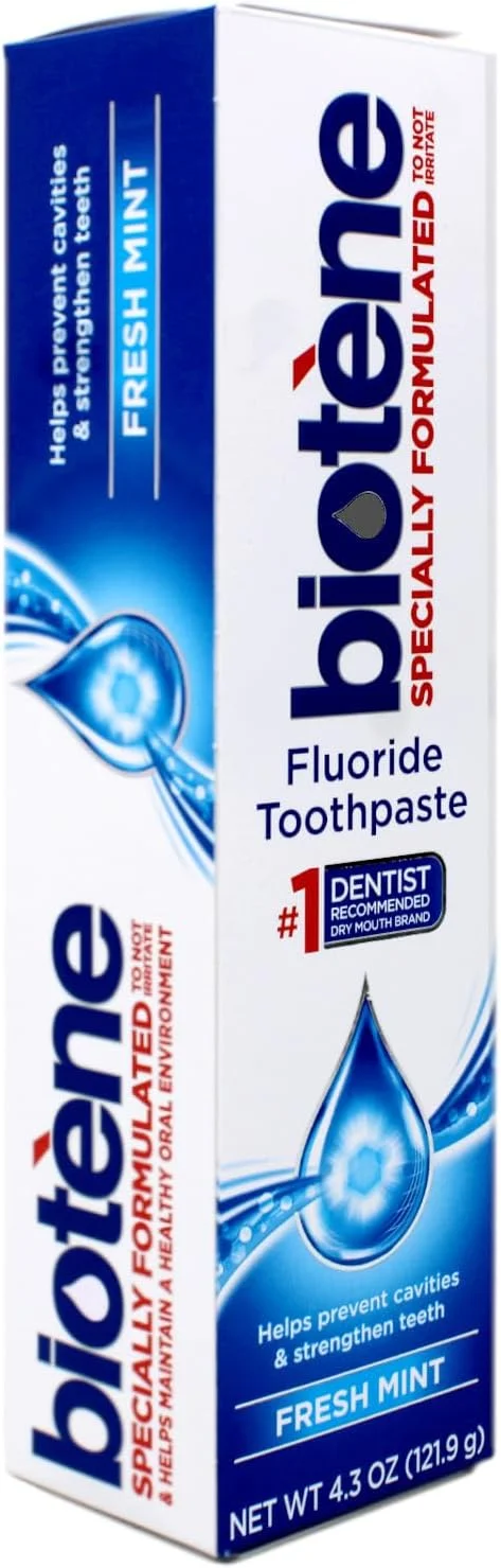 خمیر دندان حاوی فلوراید نعناع تازه بایوتن مخصوص خشکی دهان 121 گرم (بسته 2 عددی)