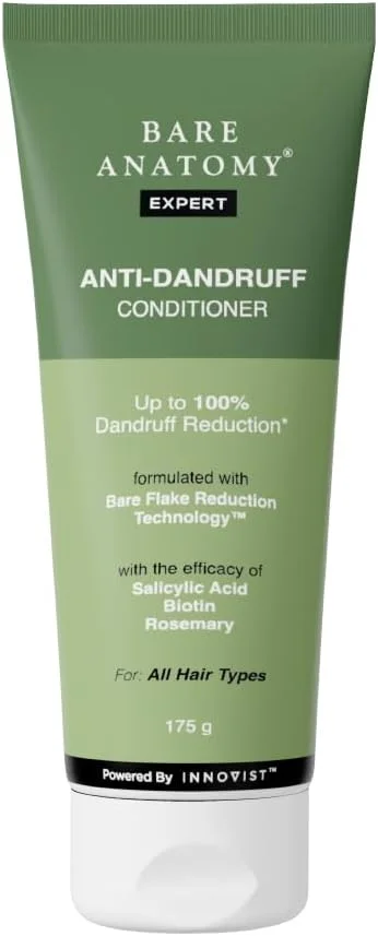 نرم کننده مو ضد شوره سر Bare Anatomy حاوی بیوتین، سالیسیلیک اسید و رزماری | از بین برنده پوسته های سر | مرطوب کننده و تقویت کننده مو | کاهش وز و شکستگی مو | مناسب برای انواع مو | 175 گرم نرم کننده مو ضد شوره سر Bare Anatomy حاوی بیوتین، سالیسیلیک اسید و رزماری | از بین برنده پوسته های سر | مرطوب کننده و تقویت کننده مو | کاهش وز و شکستگی مو | مناسب برای انواع مو | 175 گرم