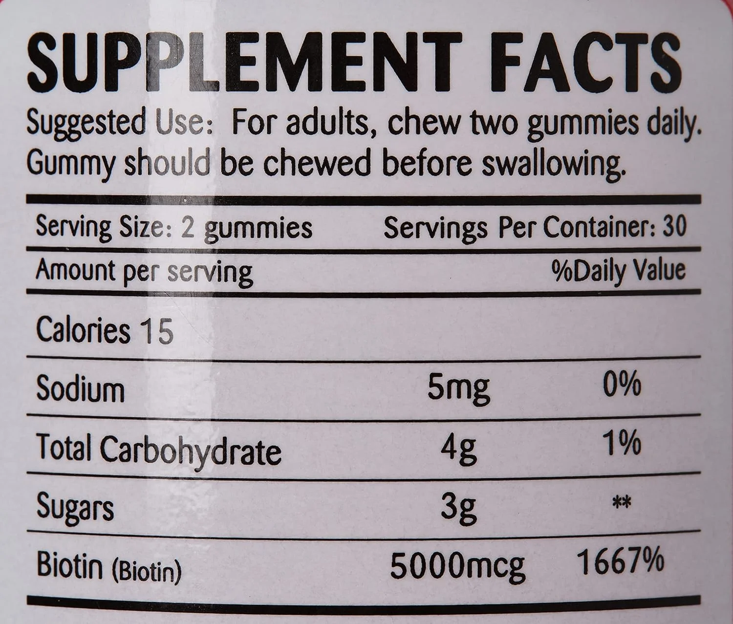 پاستیل ویتامین بیوتین، 60 عدد