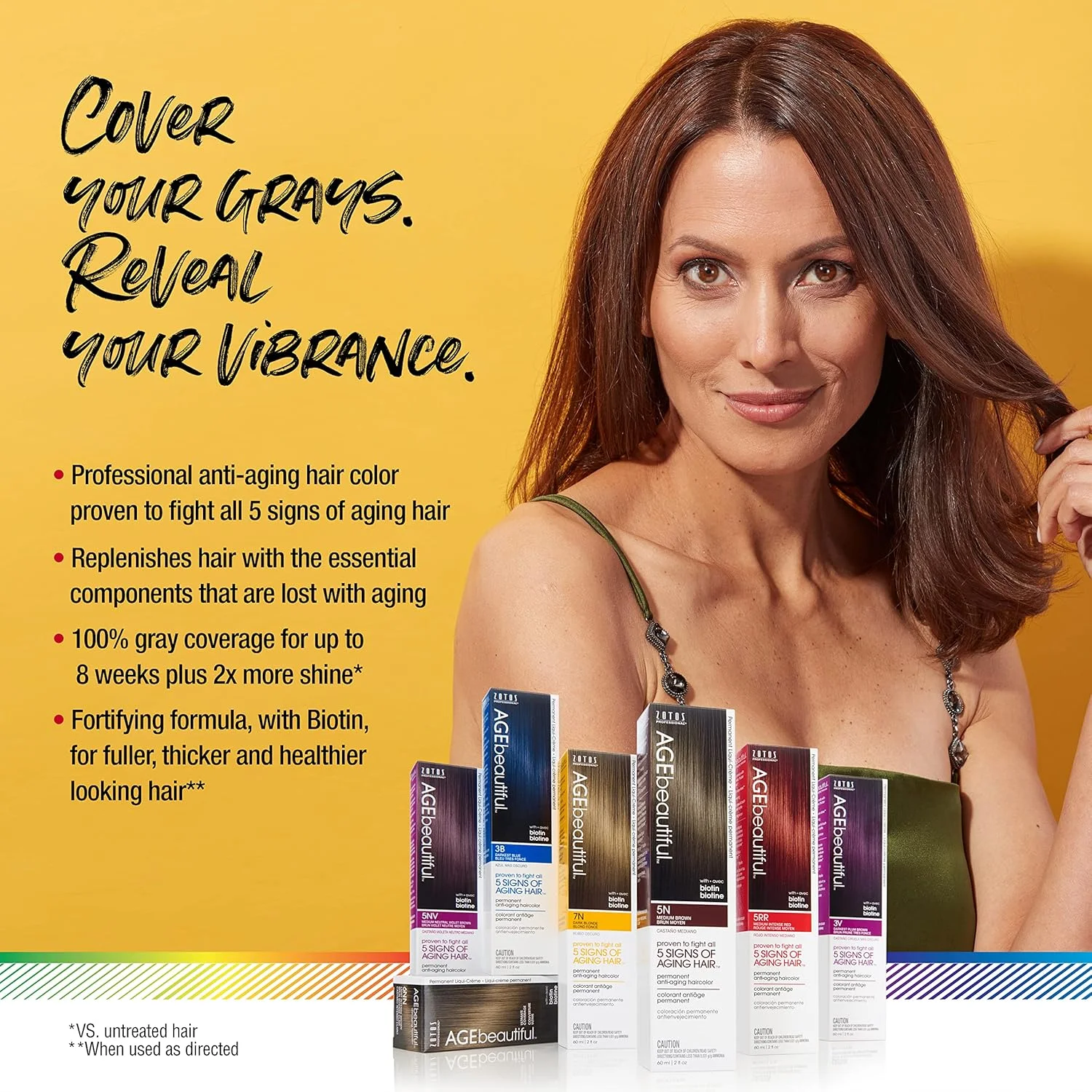 رنگ مو دائمی کرمی مایع ایج بیوتیفول | پوشش 100% موهای سفید | رنگ مو ضد پیری | حاوی بیوتین برای موهای ضخیم تر و پرتر | رنگ آمیزی حرفه ای سالن | 8NN بلوند متوسط ​​شدید