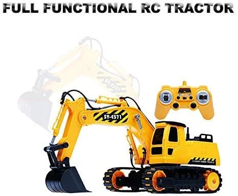 بیل مکانیکی کنترلی SOWOFA، تراکتور ساختمانی، بیل مکانیکی 11 کاناله، کامیون مهندسی تمام کاربردی با چرخش 350 درجه کابین برای پسران و کودکان