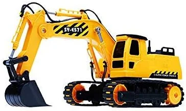 بیل مکانیکی کنترلی SOWOFA، تراکتور ساختمانی، بیل مکانیکی 11 کاناله، کامیون مهندسی تمام کاربردی با چرخش 350 درجه کابین برای پسران و کودکان