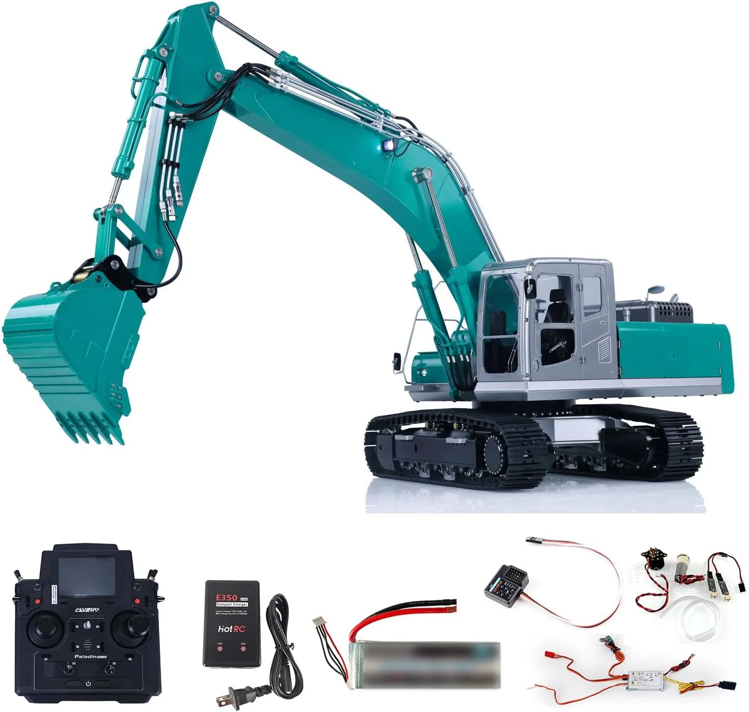 بیل مکانیکی هیدرولیک آرسی LESU 1/14 مدل Pc360 RTR با کنترل از راه دور Pl18Ev Lite، واحد دود، اتصال سریع، موتور سروو ESC، سیستم نور و صدا، مدل حرفه ای بیل مکانیکی هیدرولیک آرسی LESU 1/14 مدل Pc360 RTR با کنترل از راه دور Pl18Ev Lite، واحد دود، اتصال سریع، موتور سروو ESC، سیستم نور و صدا، مدل حرفه ای