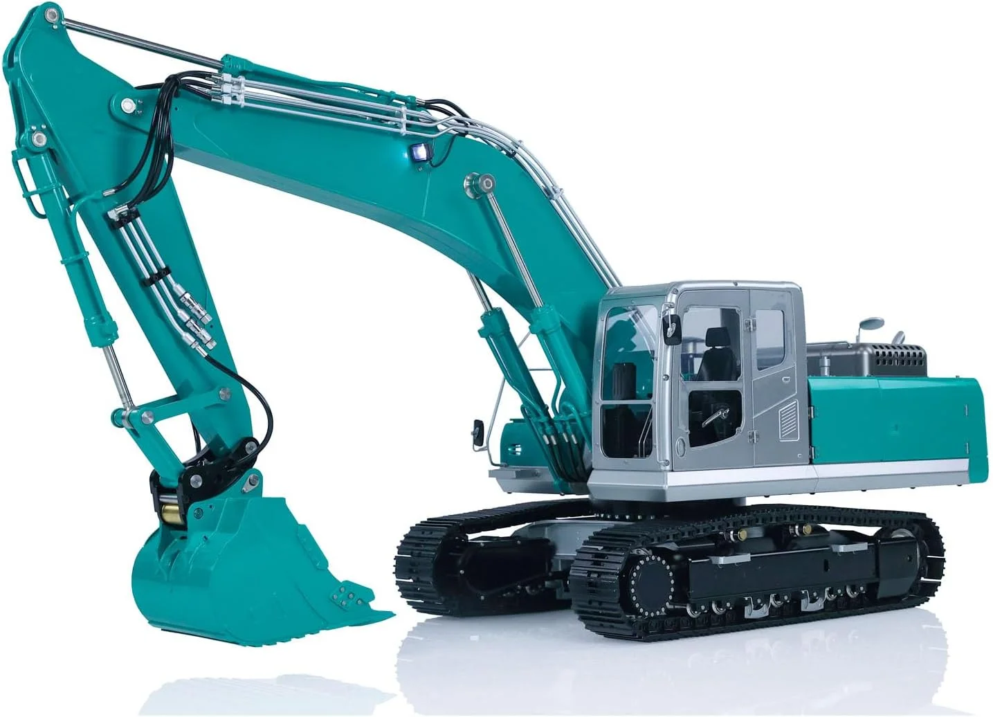 بیل مکانیکی هیدرولیک آرسی LESU 1/14 مدل Pc360 RTR با کنترل از راه دور Pl18Ev Lite، واحد دود، اتصال سریع، موتور سروو ESC، سیستم نور و صدا، مدل حرفه ای