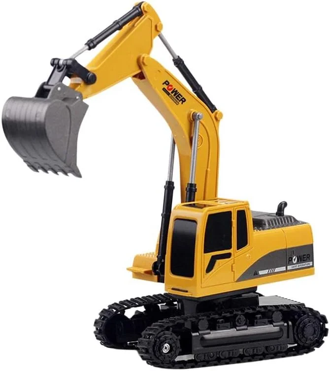 بیل مکانیکی برقی کنترل از راه دور بی سیم کانال ها، اسباب بازی تراکتور ساختمانی (چند رنگ)