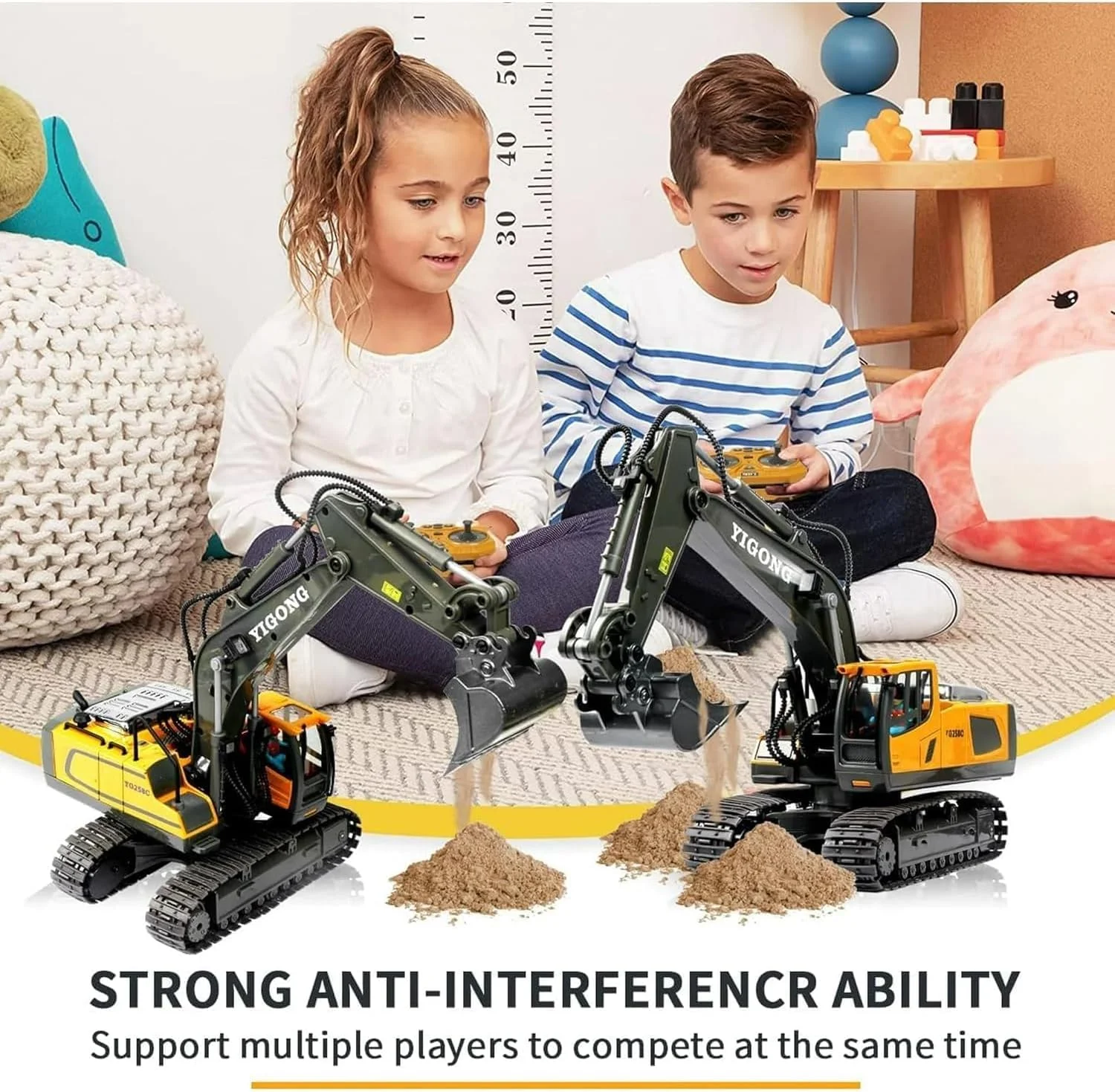 بیل مکانیکی کنترلی ۱۱ کاناله JOYJAY، ماشین ساختمانی ۲.۴ گیگاهرتز، اسباب بازی بیل مکانیکی آلیاژی مهندسی کنترلی - ماشین ساختمانی مقیاس ۱/۱۸ با اسباب بازی بیل فلزی برای کودکان و بزرگسالان بیل مکانیکی کنترلی ۱۱ کاناله JOYJAY، ماشین ساختمانی ۲.۴ گیگاهرتز، اسباب بازی بیل مکانیکی آلیاژی مهندسی کنترلی - ماشین ساختمانی مقیاس ۱/۱۸ با اسباب بازی بیل فلزی برای کودکان و بزرگسالان