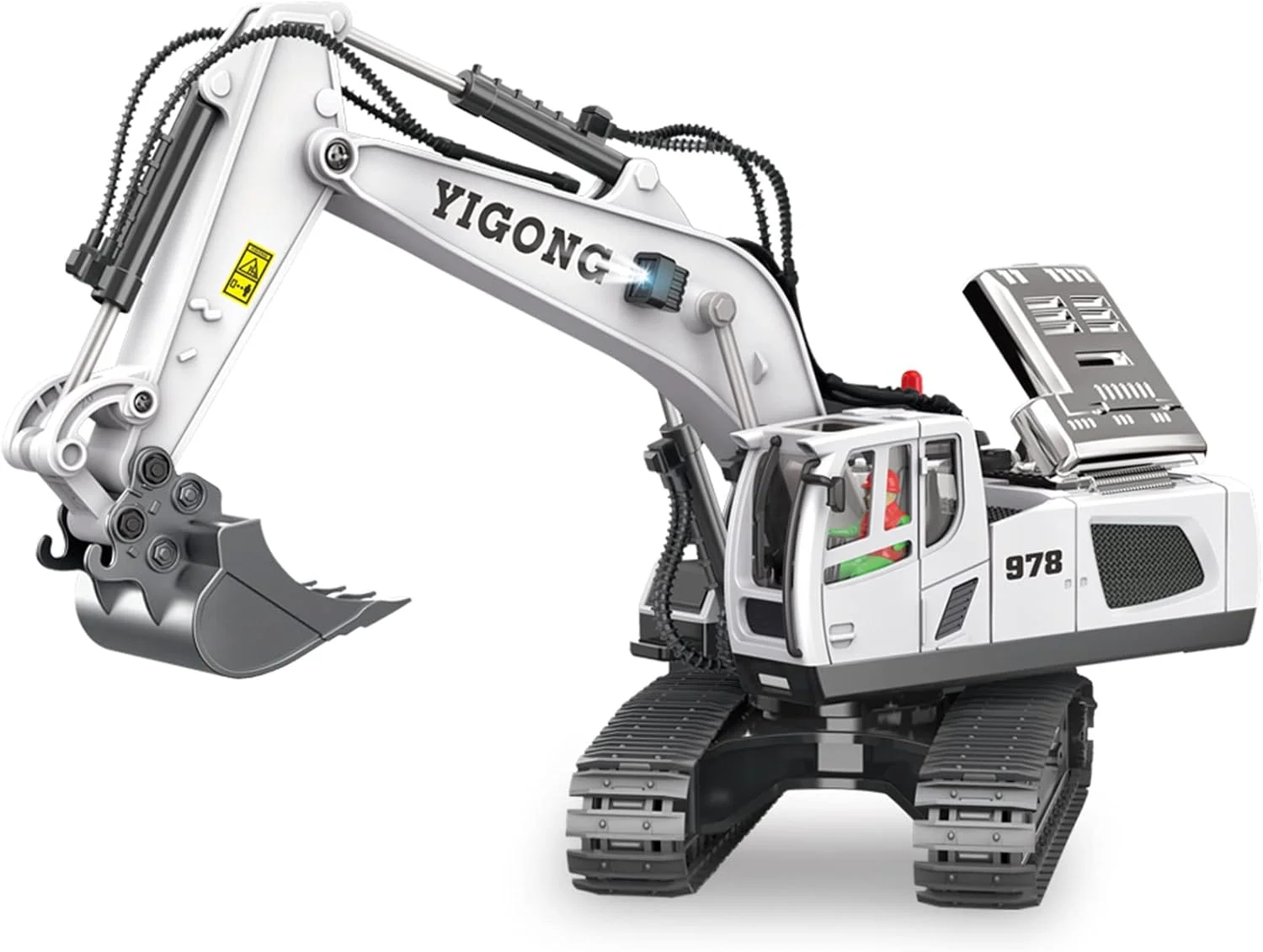 بیل مکانیکی کنترلی 1/20 11CH RC با فرکانس 2.4 گیگاهرتز، اسباب بازی بیل مکانیکی کنترلی برای پسران و دختران