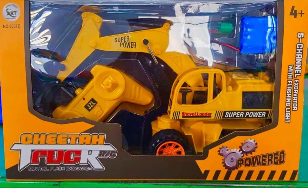 ماشین راهسازی کنترلی کامیون JCB شارژی روحانی مناسب کودکان (سایز بزرگ)