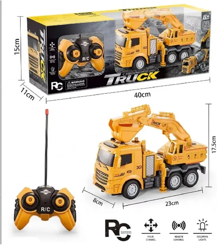 اسباب بازی کامیون بیل مکانیکی کنترل از راه دور، ماشین بولدوزر ساختمانی RC با چراغ های جلوی فعال، 3+ سال اسباب بازی کامیون بیل مکانیکی کنترل از راه دور، ماشین بولدوزر ساختمانی RC با چراغ های جلوی فعال، 3+ سال