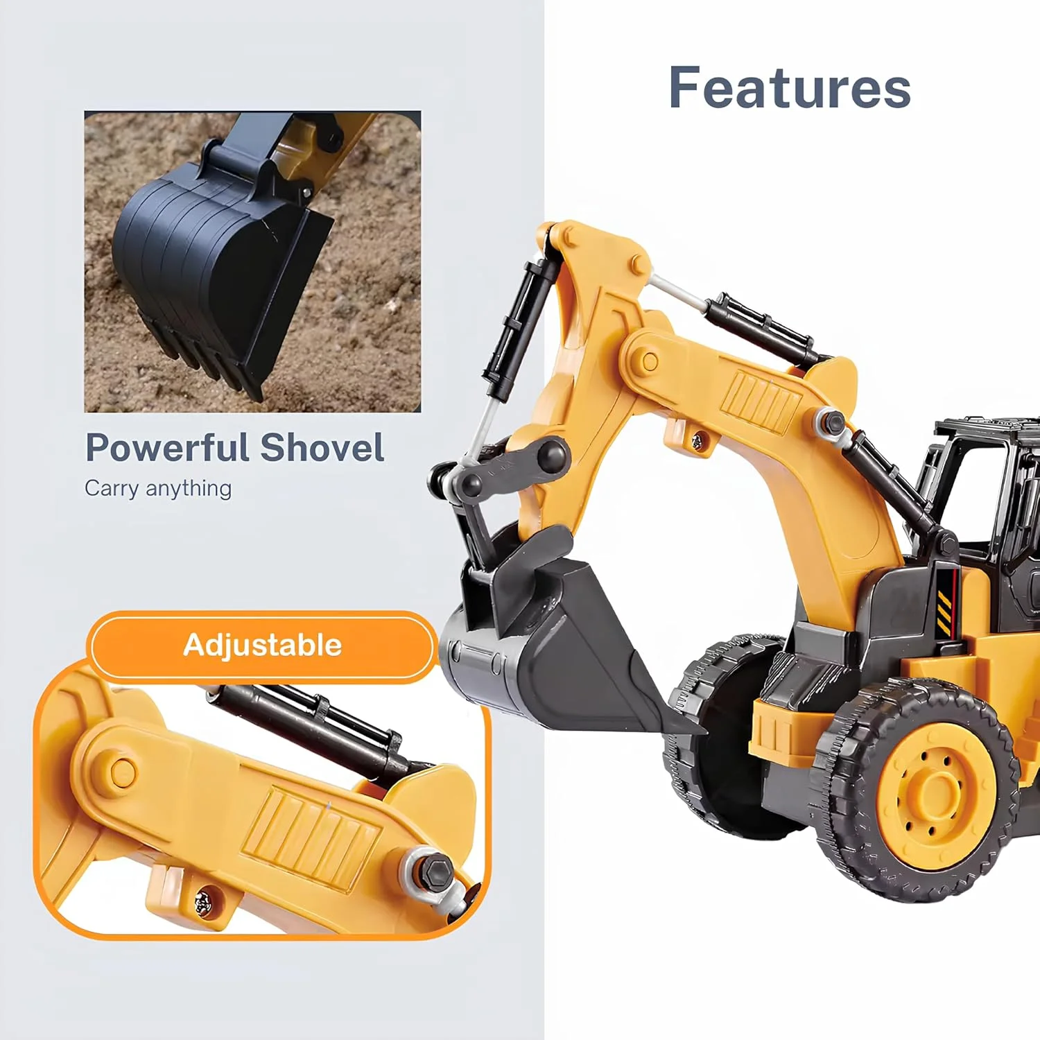 بیل مکانیکی تراکتور کنترلی - تراکتور کودکانه با کنترل از راه دور - الکتریکی - بیل مکانیکی کوچک کامیونی هیدرولیک - اسباب بازی ماشین آلات ساختمانی جرثقیل بیل مکانیکی تراکتور کنترلی - تراکتور کودکانه با کنترل از راه دور - الکتریکی - بیل مکانیکی کوچک کامیونی هیدرولیک - اسباب بازی ماشین آلات ساختمانی جرثقیل