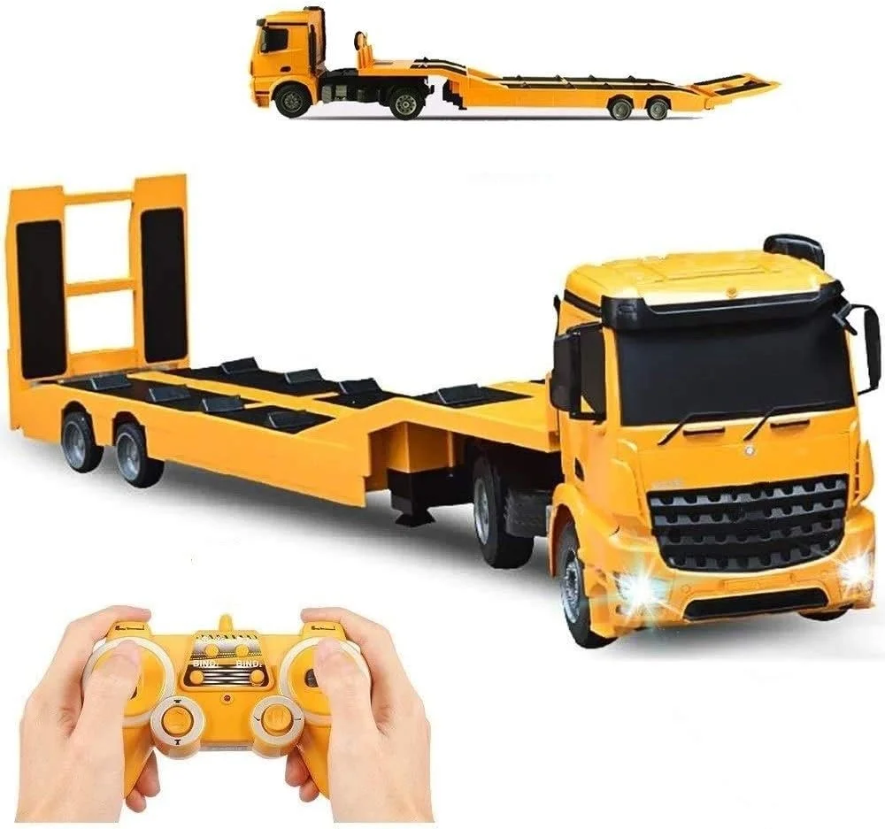 ماشین کنترلی از راه دور Lotees، کامیون یدک کش، بیل مکانیکی، لیفتراک، بولدوزر، کامیون کمپرسی، تریلر کفی جداشدنی، کامیون تریلر مهندسی، چراغ های صدا، هدیه برای پسران ماشین کنترلی از راه دور Lotees، کامیون یدک کش، بیل مکانیکی، لیفتراک، بولدوزر، کامیون کمپرسی، تریلر کفی جداشدنی، کامیون تریلر مهندسی، چراغ های صدا، هدیه برای پسران