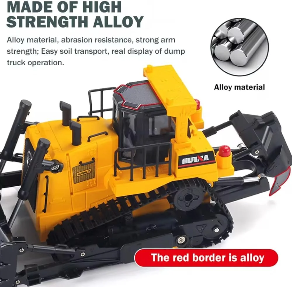 بولدوزر کنترلی هویینا 1554 مقیاس 1/16، 2.4 گیگاهرتز، 11 کانال، ماشین ساختمانی کنترلی با چراغ و صدا، اسباب بازی برقی برای کودکان 6 سال به بالا بولدوزر کنترلی هویینا 1554 مقیاس 1/16، 2.4 گیگاهرتز، 11 کانال، ماشین ساختمانی کنترلی با چراغ و صدا، اسباب بازی برقی برای کودکان 6 سال به بالا