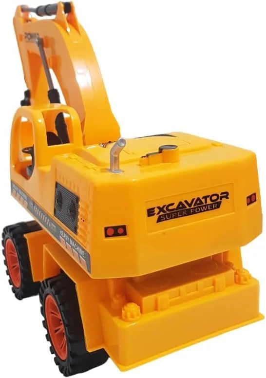 اسباب بازی بیل مکانیکی کنترل از راه دور، ماشین ساختمانی با باتری قابل شارژ، تراکتور ماشین سنگین زرد