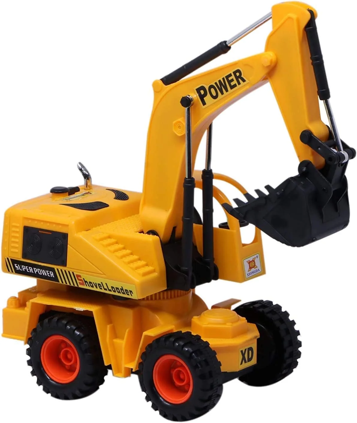 لودر اسباب بازی بیل مکانیکی بزرگ JCB با کنترل از راه دور سیمی و باتری خور (زرد)