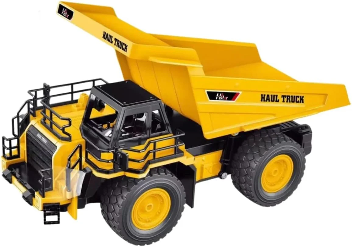 کامیون کمپرسی کنترلی مقیاس 1:18 – ماشین های اسباب بازی ساختمانی 9 کاناله RC، جلوه های نور با باتری دوتایی، هدیه تولد برای پسران کامیون کمپرسی کنترلی مقیاس 1:18 – ماشین های اسباب بازی ساختمانی 9 کاناله RC، جلوه های نور با باتری دوتایی، هدیه تولد برای پسران