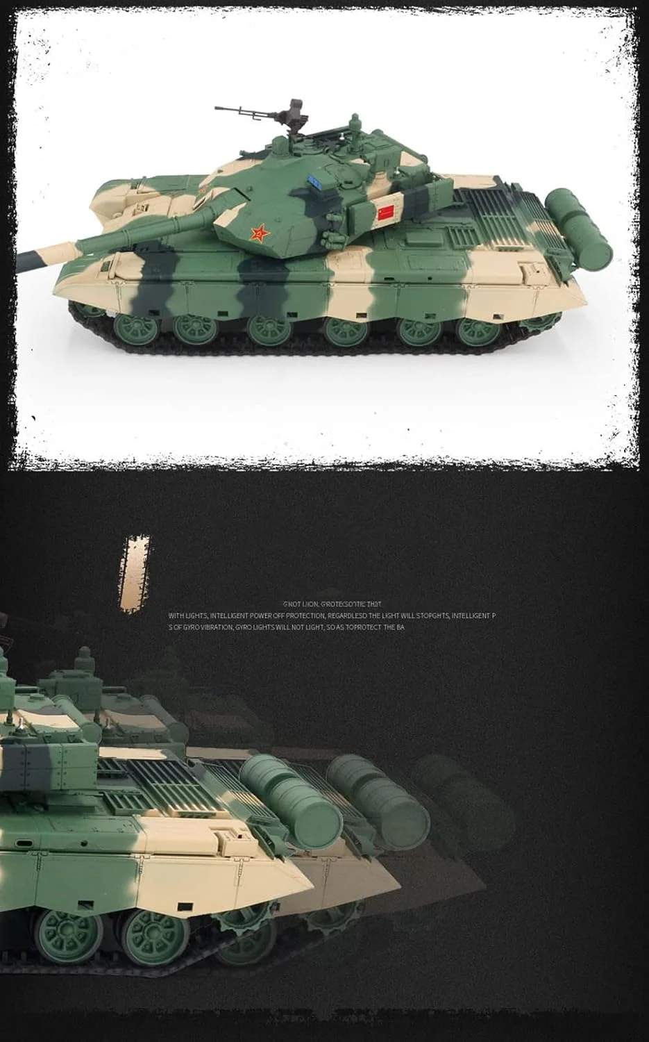 تانک کنترلی بزرگ مدل 3899 A-1 با تیراندازی BB و کنترل از راه دور (نسخه پایه)