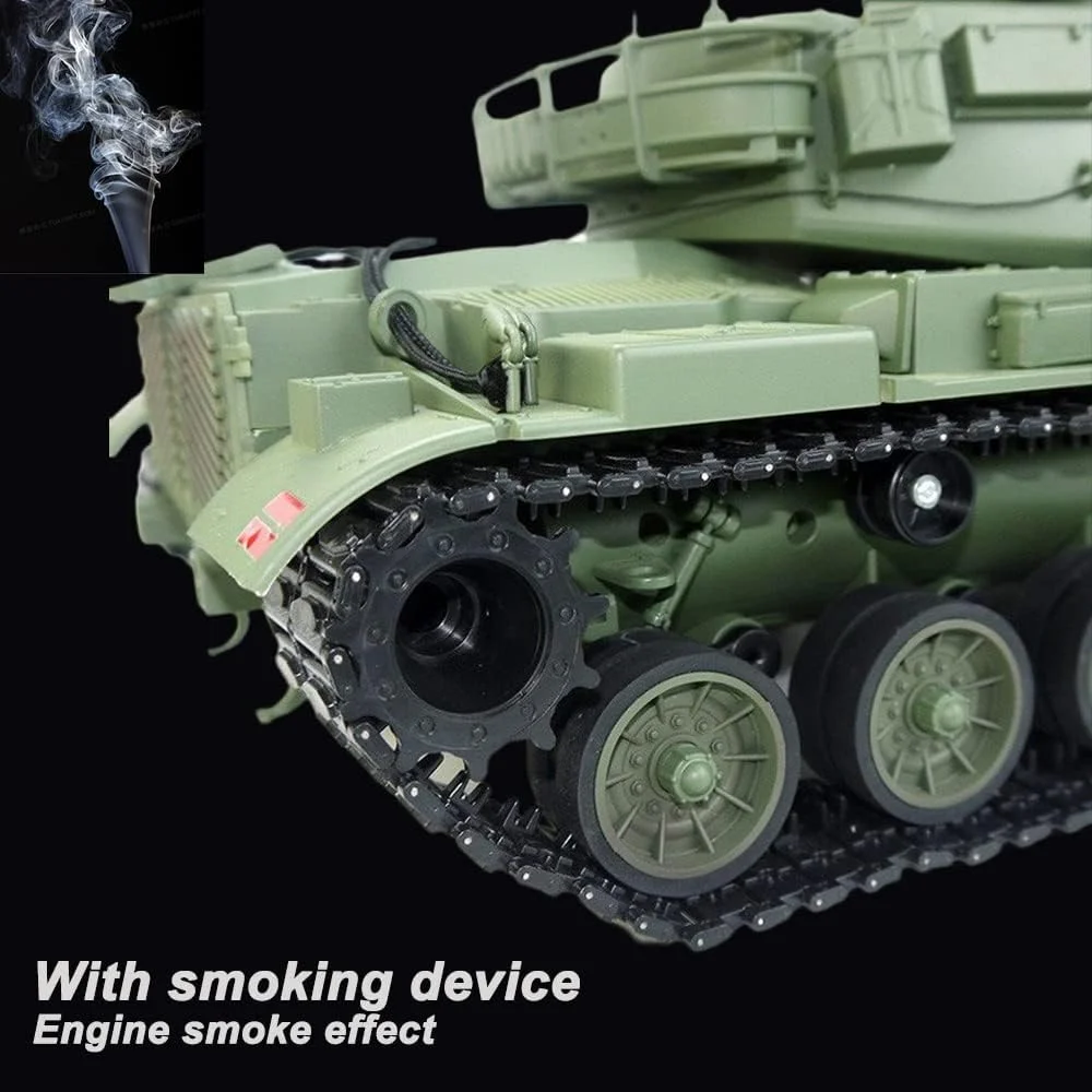 تانک کنترلی بزرگ M60A3 مدل 64 سانتی متری، تانک سنگین کنترلی با قابلیت پرتاب گلوله