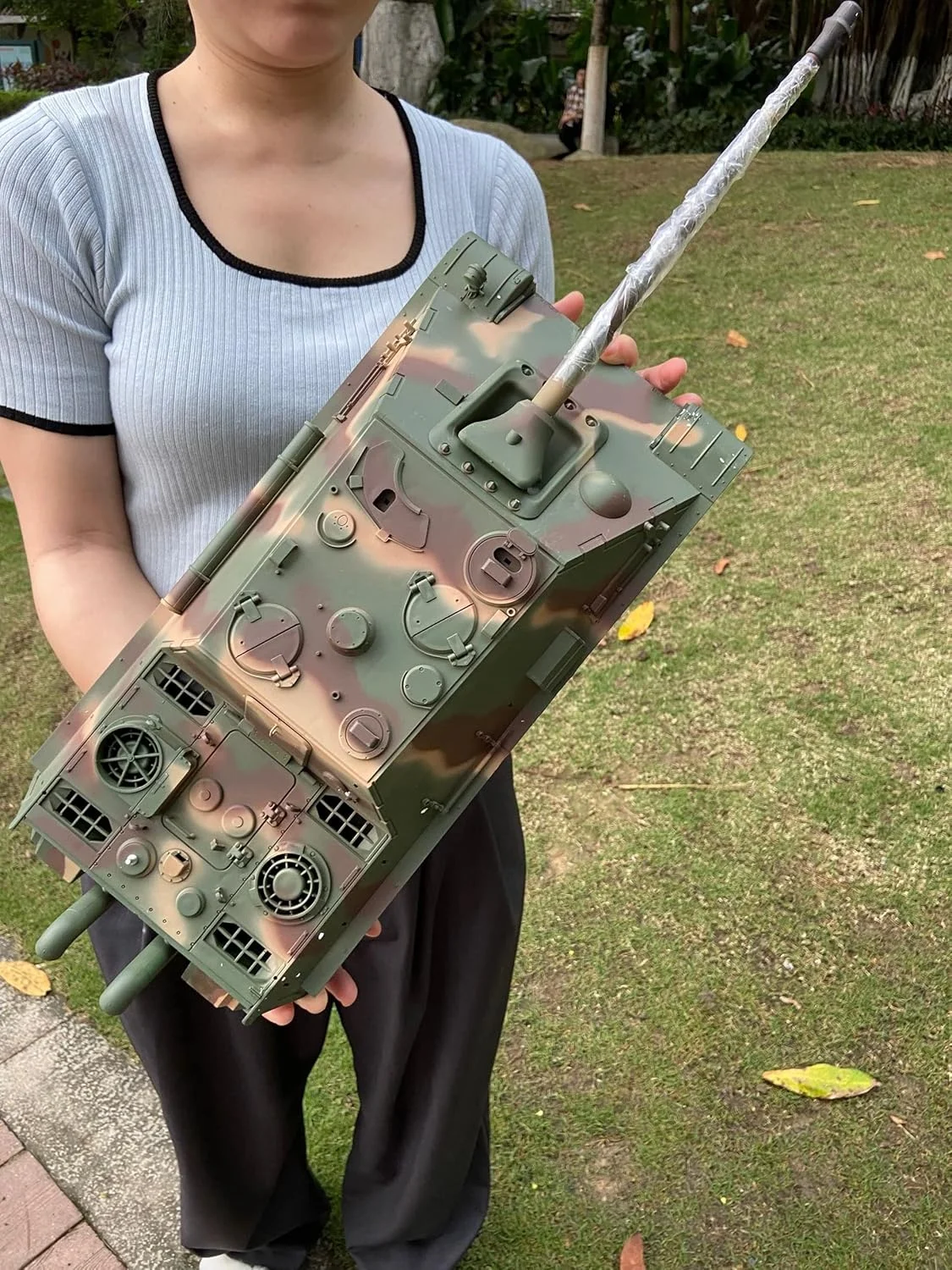 نابودگر تانک سنگین مدل 3869-1 ورژن جدید 7.0، بسیار بزرگ 63 سانتی‌متری، تانک کنترل از راه دور با قابلیت شلیک گلوله BB و حرکت زنجیری