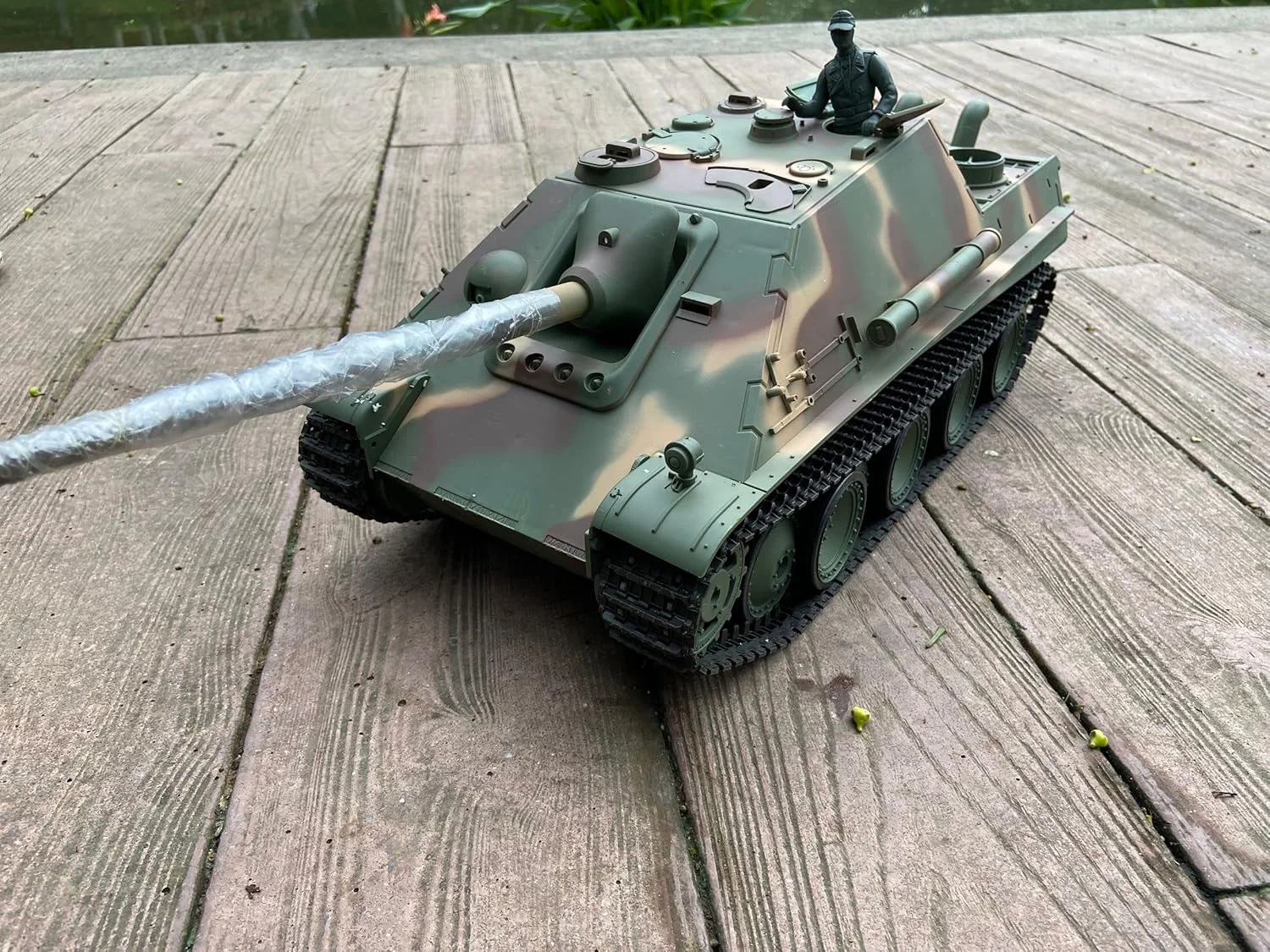 نابودگر تانک سنگین مدل 3869-1 ورژن جدید 7.0، بسیار بزرگ 63 سانتی‌متری، تانک کنترل از راه دور با قابلیت شلیک گلوله BB و حرکت زنجیری