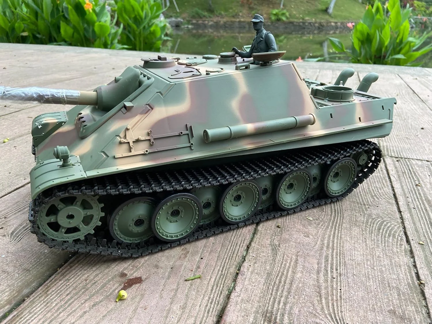 نابودگر تانک سنگین مدل 3869-1 ورژن جدید 7.0، بسیار بزرگ 63 سانتی‌متری، تانک کنترل از راه دور با قابلیت شلیک گلوله BB و حرکت زنجیری