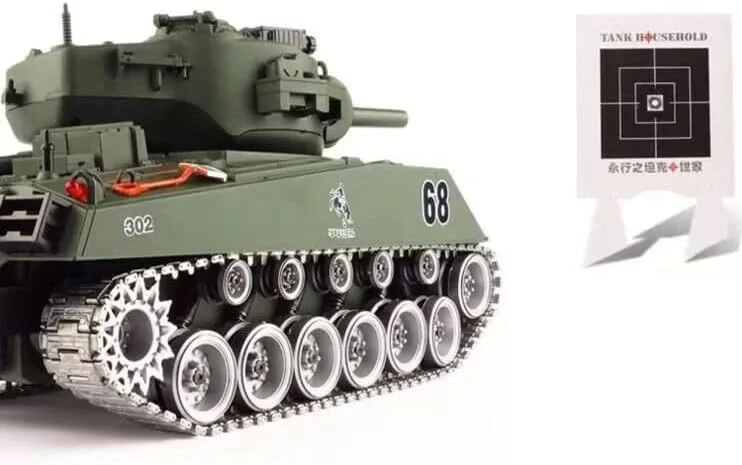 مدل تانک کنترلی SOWOFA، بزرگ 35 سانتی متری، آلیاژی M4A3، تانک 2.4G کنترلی با قابلیت شلیک گلوله، عملکرد شبیه سازی دود، تانک زرهی гусеничный کنترلی در مقیاس کامل