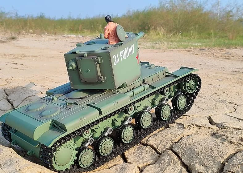 نسخه جدید 7.0 تانک سنگین KV-2 SOWOFA مجهز به پرتابه BB آتش زنده مادون قرمز 45 سانتی متری فوق العاده بزرگ برای کنترل از راه دور برد بلند خودروهای تانک гусеничный