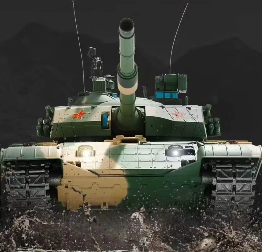 تانک سنگین مدل 3899A-1 ورژن جدید 7.0، تانک فوق العاده بزرگ 69 سانتی متری با قابلیت شلیک گلوله BB با اشعه مادون قرمز، تانک کنترلی гусеничный (نسخه حرفه ای)