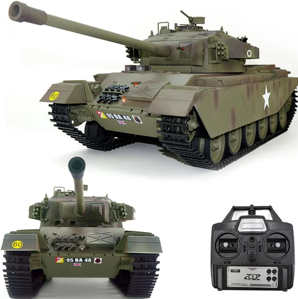 تانک کنترلی بسیار بزرگ مدل MK 5 با طول 61 سانتی متر (شامل لوله تفنگ)، تانک سنگین کنترلی، لوله تفنگ برقی قابلیت پرتاب مدل تانک را دارد