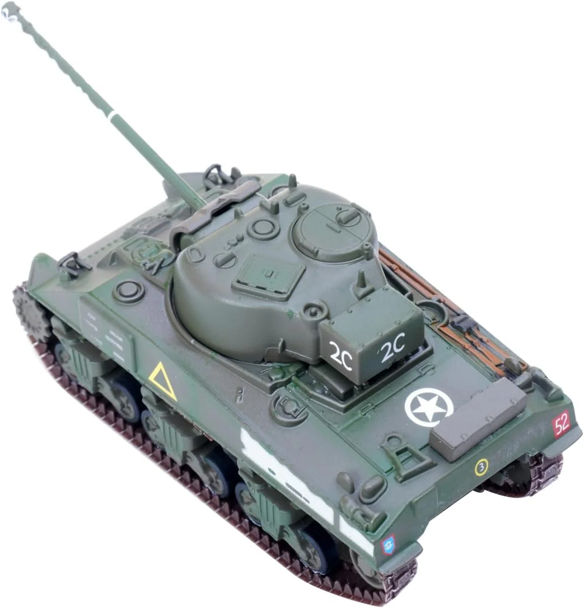 مدل تانک متوسط M4 شرمن جنگ جهانی دوم آمریکا، مقیاس 1:72، مدل نمایشگاهی علمی نظامی آلیاژی