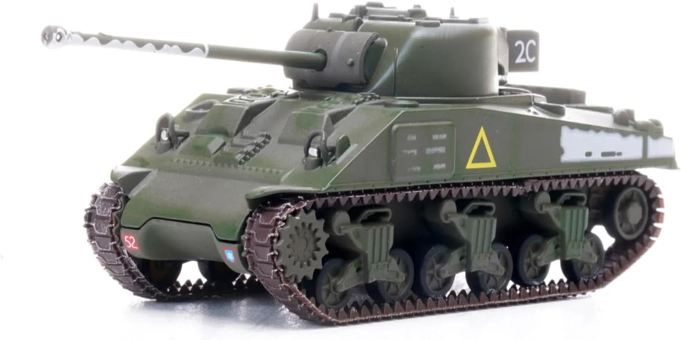 مدل تانک متوسط M4 شرمن جنگ جهانی دوم آمریکا، مقیاس 1:72، مدل نمایشگاهی علمی نظامی آلیاژی