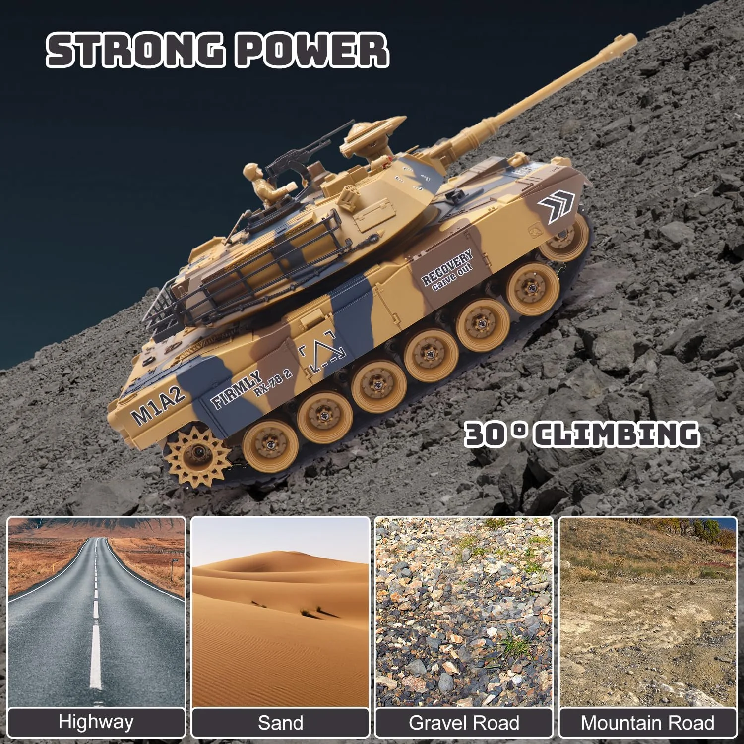 تانک کنترلی مدل US-M1A2 در مقیاس 1/18 تانک کنترلی مدل US-M1A2 در مقیاس 1/18