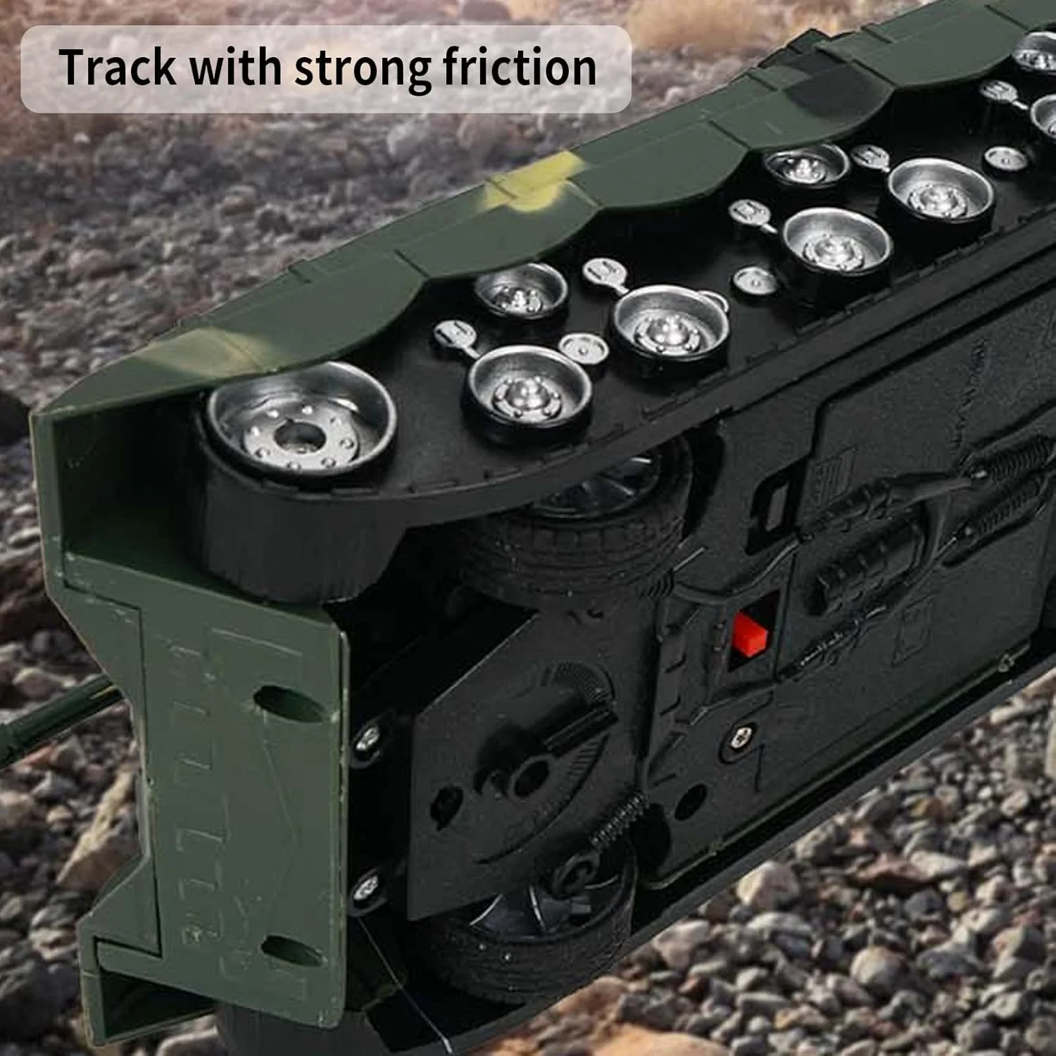 تانک کنترلی پپیسکی، اسباب بازی تانک ارتشی مقیاس 1:32 برای پسران، وسایل نقلیه کنترلی با صدا و نور