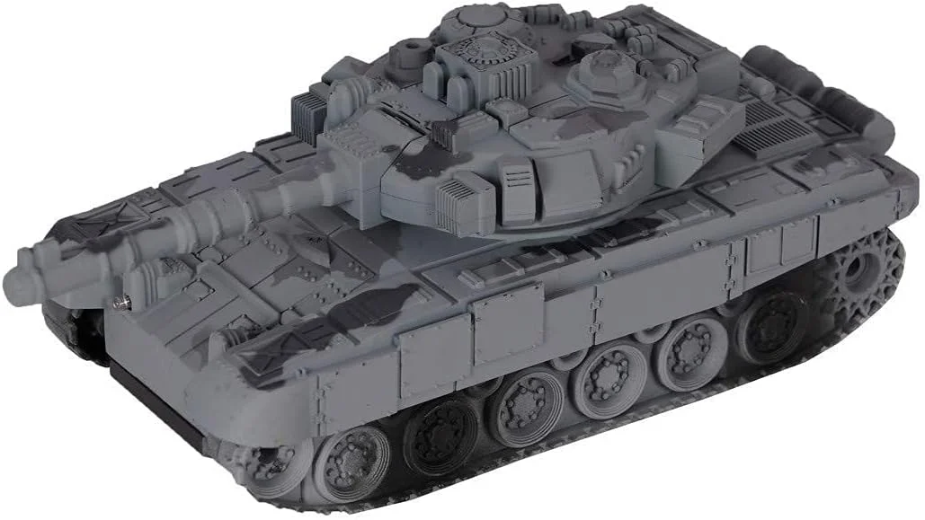 مدل تانک جنگی ارتشی کنترلی با برجک چرخان 360 درجه همراه با نور و صدا برای کودکان