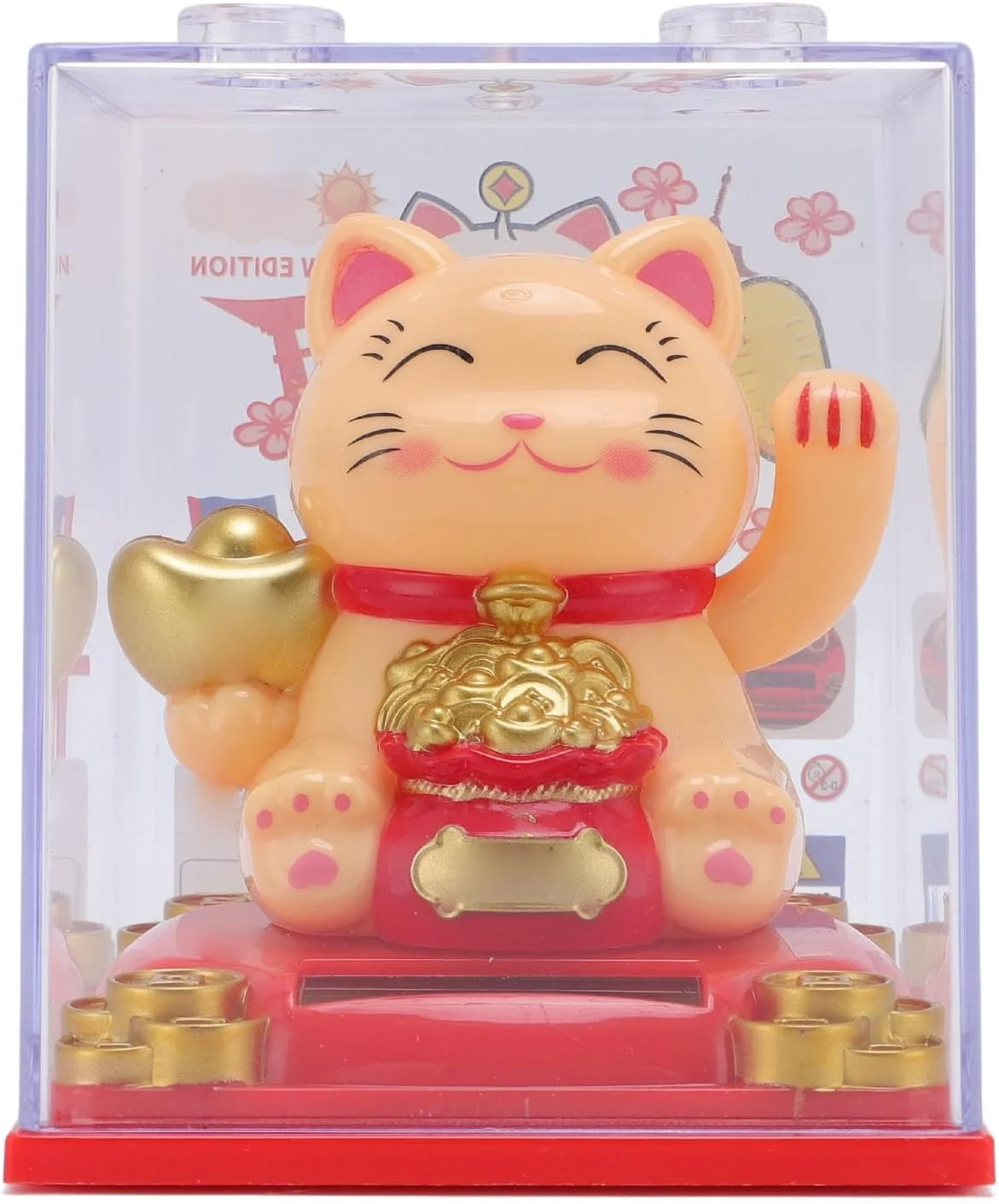 مجسمه گربه رقصان خورشیدی - مجسمه گربه خوش شانس حساس به نور اتوماتیک برای تزئین دفتر، مغازه و رستوران (زرد) مجسمه گربه رقصان خورشیدی - مجسمه گربه خوش شانس حساس به نور اتوماتیک برای تزئین دفتر، مغازه و رستوران (زرد)