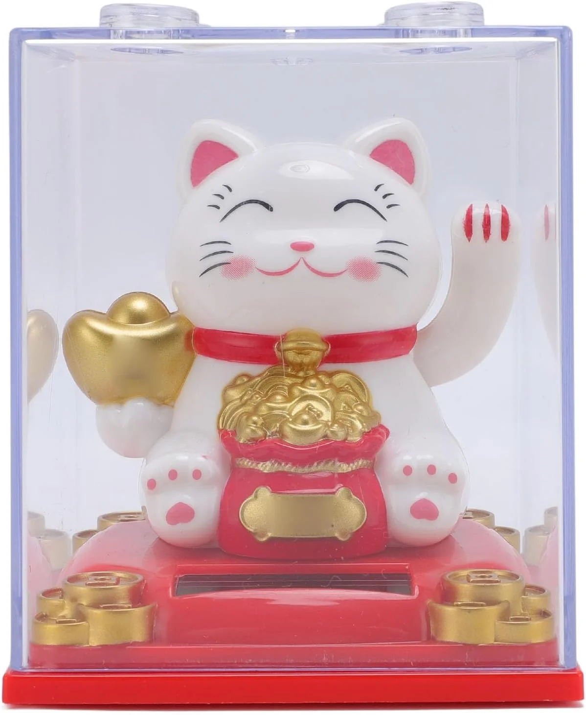 مجسمه گربه رقصان خورشیدی - مجسمه گربه خوش شانس حساس به نور اتوماتیک برای تزئین دفتر، مغازه و رستوران (سفید) مجسمه گربه رقصان خورشیدی - مجسمه گربه خوش شانس حساس به نور اتوماتیک برای تزئین دفتر، مغازه و رستوران (سفید)