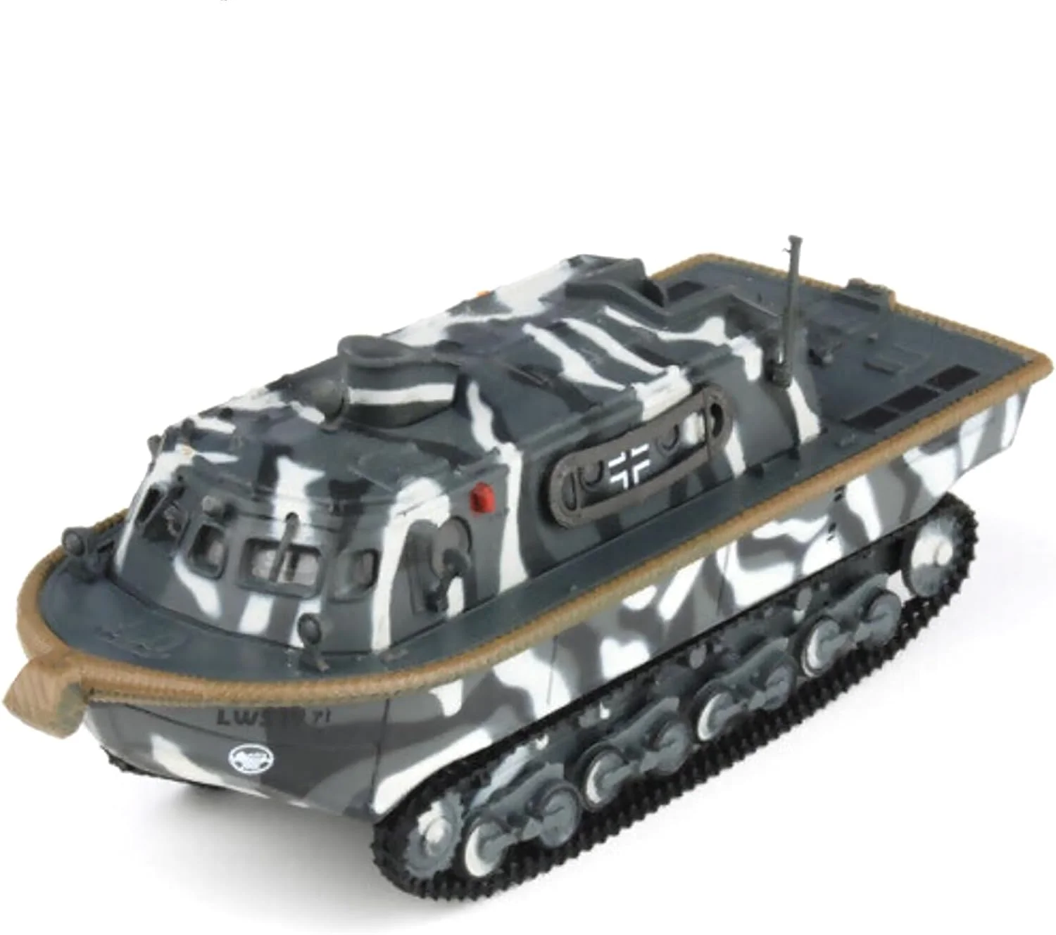 مدل تانک Landwasserschlepper ارتش آلمان جنگ جهانی دوم، مقیاس 1:72، کلکسیونی برای کودکان و بزرگسالان