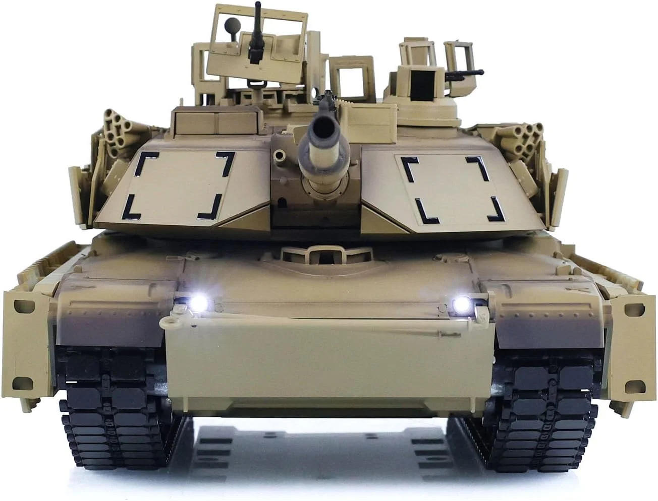 مدل مکانیکی تانک نبرد آبرامز M1A2 RC مادون قرمز و BB مقیاس 1/16 مدل 320 درجه