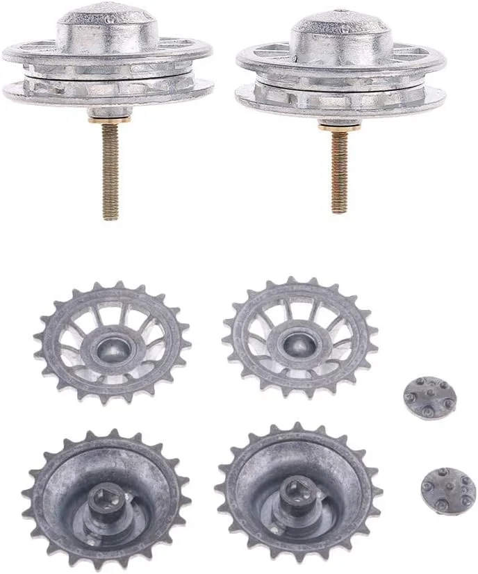 چرخ های محرک آلیاژی و چرخ های هرزگرد برای تانک آرسی 1/16 مدل 3818-1 Tiger، قطعه جایگزین