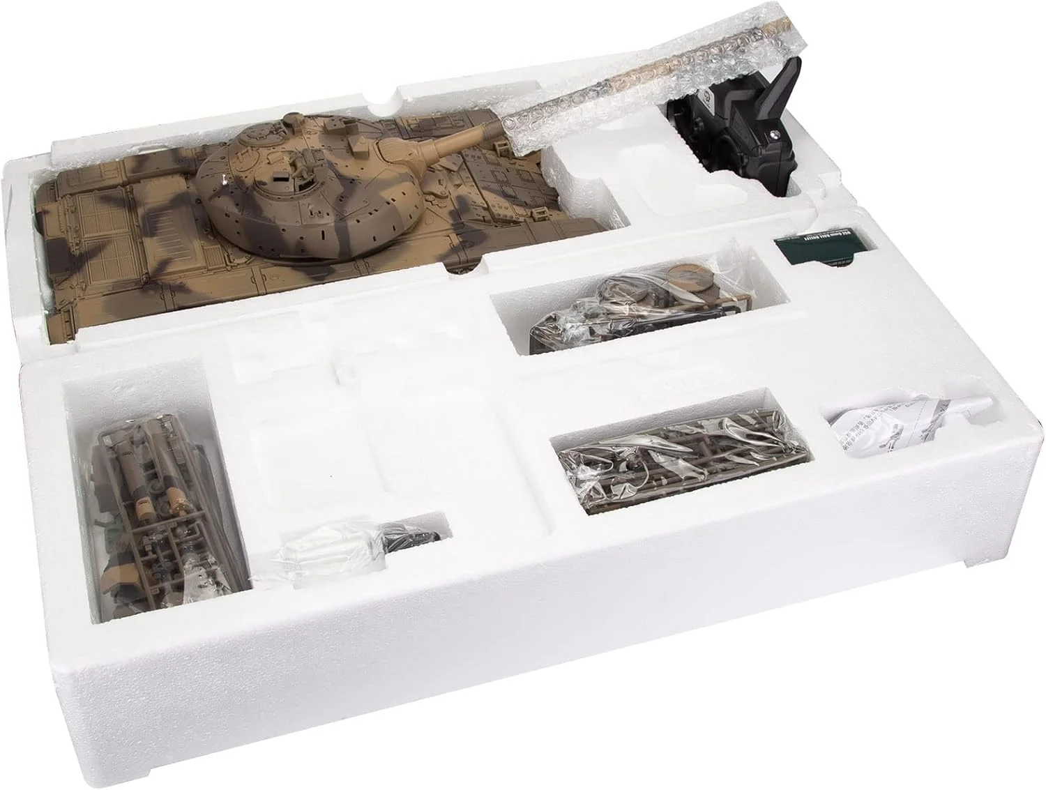 تانک کنترلی T90 مدل 1:16 جنگ جهانی دوم با صدا، جلوه دود، سیستم نبرد، چرخش 320 درجه برجک، هدیه تانک نظامی 2.4G برای دوستداران ارتش