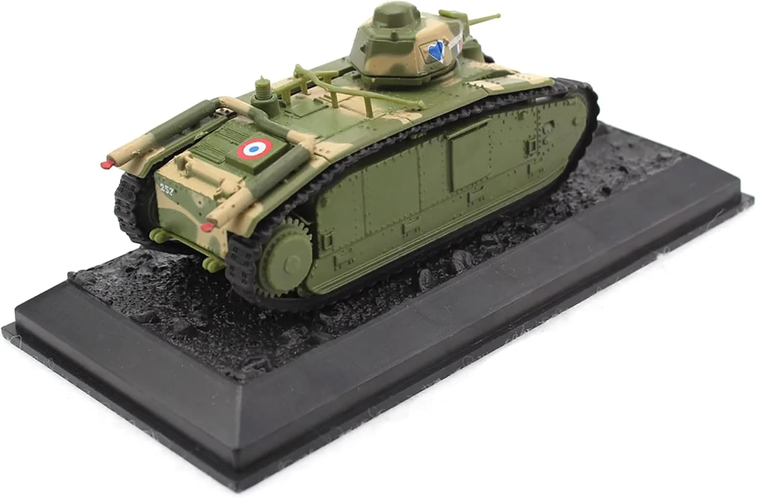 مدل تانک جنگی ارتش فرانسه Char B1 Bis، مقیاس 1:72، مدل شبیه سازی شده، مناسب نمایشگاه های علمی نظامی