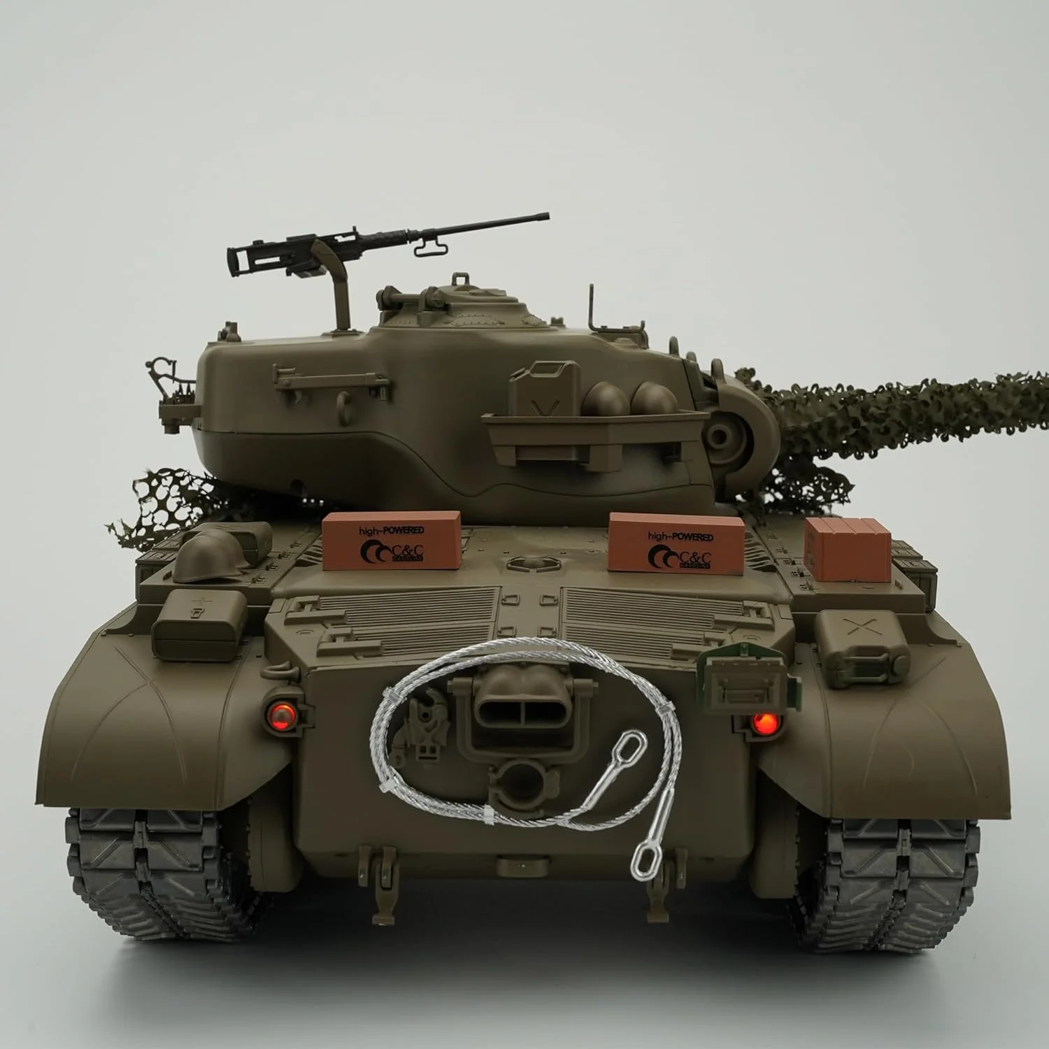 تانک آرسی M26 Pershing Pro مقیاس 1/16، ساختار فلزی، باتری 5000mAh، چرخش 360 درجه برجک، جلوه های صوتی، مناسب برای پسران، مردان و علاقه مندان به ارتش