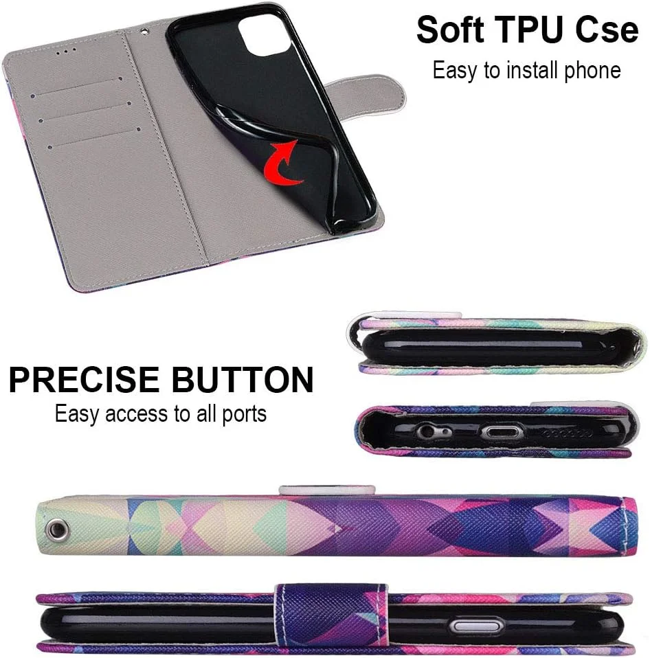 کیف پول رنگارنگ Nadoli برای گوشی شیائومی POCO X5 Pro 5G/Redmi Note 12 Pro 5G، طرح خلاقانه حیوانات خنده دار، گل و پروانه، جلد چرمی PU با قفل مغناطیسی، دارای جای کارت و بند مچی