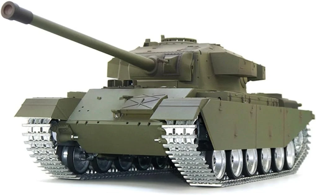 مدل تانک کنترلی، مدل تانک جنگی نبرد مادون قرمز سنتوریون MK5 بریتانیایی RC 2.4G در مقیاس 1/16 با جلوه های دود و صدا، هدیه تولد و کریسمس برای پسران، دختران و بزرگسالان