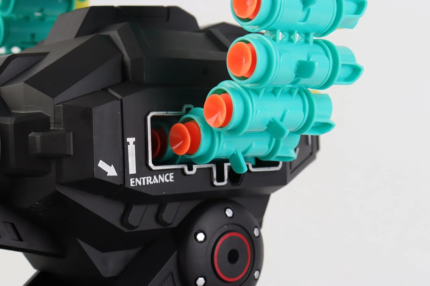 تانک کنترلی جنگی BESTKID BALL با پرتابگر تیر فومی - تانک کنترلی که تیر فومی شلیک می کند - برد 15 متر، حرکات نمایشی، 30 دقیقه بازی، 2.4 گیگاهرتز، 16 تیر فومی - بهترین هدیه برای کودکان 8-12 سال